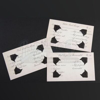 SEASONS 1 AND 2<br>Hannibal Lecter's (Mads Mikkelsen) Recipe Cards