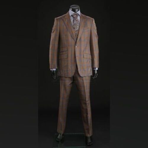 SEASON 2 EPISODE 9: "SHIIZAKANA"<br>Hannibal Lecter's (mads Mikkelsen) Brown Plaid Three-Piece Plaid Suit