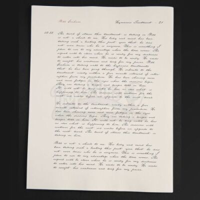 SEASONS 1 AND 2<br>Hannibal Lecter's (Mads Mikkelsen) Psychiatric Notes on Will Graham (Hugh Dancy)