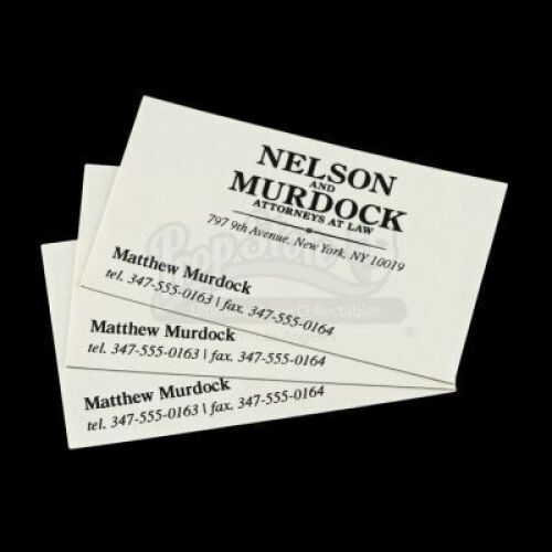 Lot # 1: Matt Murdock's Business Cards