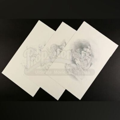 SEASON 2 EPISODE 12: "TOME-WAN"<br>Hannibal Lecter's (Mads Mikkelsen) Three Stage Sketch Print Set