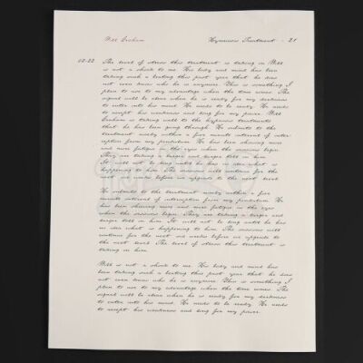 SEASON 2 EPISODE 13: "MIZUMONO"<br>Hannibal Lecter's (Mads Mikkelsen) Psychiatric Notes on Will Graham (Hugh Dancy)