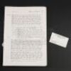 SEASON 2 EPISODE 13: "MIZUMONO"<br>Hannibal Lecter's (Mads Mikkelsen) Psychiatric Notes on Will Graham (Hugh Dancy) and Business Card