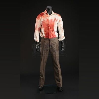 SEASON 2 EPISODE 13: "MIZUMONO"<br>Hannibal Lecter's (Mads Mikkelsen) Bloody Shirt and Slacks