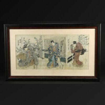 SEASONS 1 AND 2<br>Hannibal Lecter's (Mads Mikkelsen) Large Framed Japanese Artwork