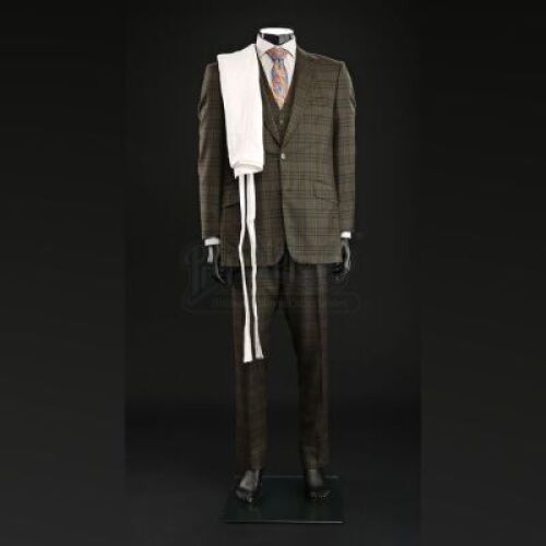 SEASON 3 EPISODE 1: "ANTIPASTO"<br>Hannibal Lecter's (Mads Mikkelsen) Green Plaid Three-Piece Suit with Apron