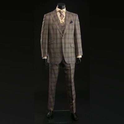 SEASON 3 EPISODE 1: "ANTIPASTO"<br>Hannibal Lecter's (Mads Mikkelsen) Tan and Grey Three-Piece Suit