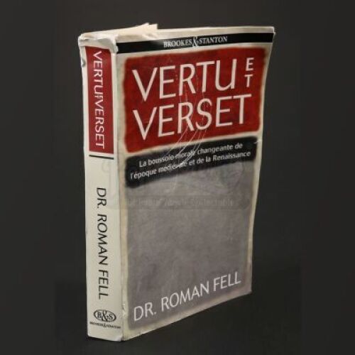 SEASON 3 EPISODE 1: "ANTIPASTO"<br>Dr. Roman Fell (Jeremy Crutchley) Vertu et Verset Book