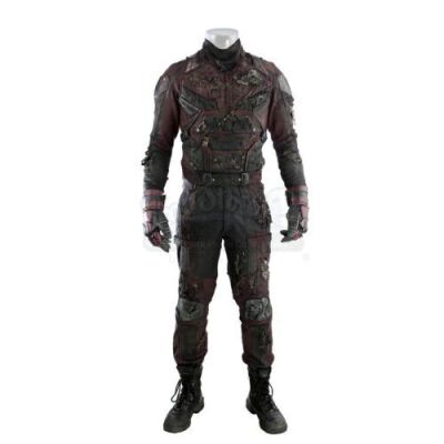 Lot # 275: Matt Murdock's Distressed Red Second Iteration Daredevil Costume