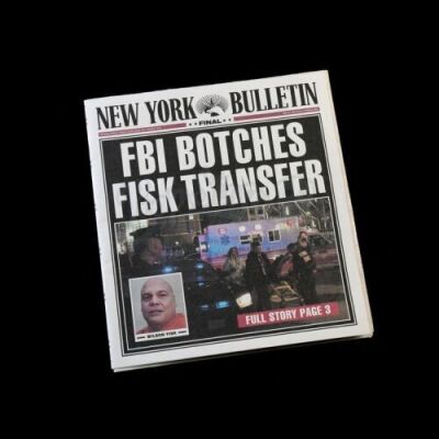Lot # 300: 'FBI Botches Fisk Transfer' New York Bulletin Newspaper