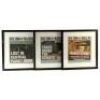Lot # 313: Karen Page's Set of Three Framed New York Bulletin Newspapers