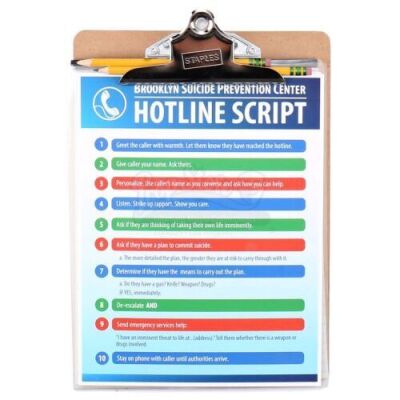 Lot # 332: Benjamin 'Dex' Poindexter's Suicide Hotline Script and Notebook