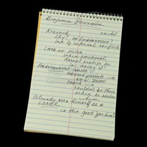 Lot # 333: Dr. Mercer's Borderline Personality Disorder Notes on Young Benjamin 'Dex' Poindexter