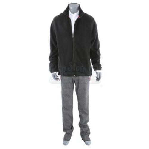 Lot # 343: Matt Murdock's New York Bulletin Attack Vigilante Costume Components