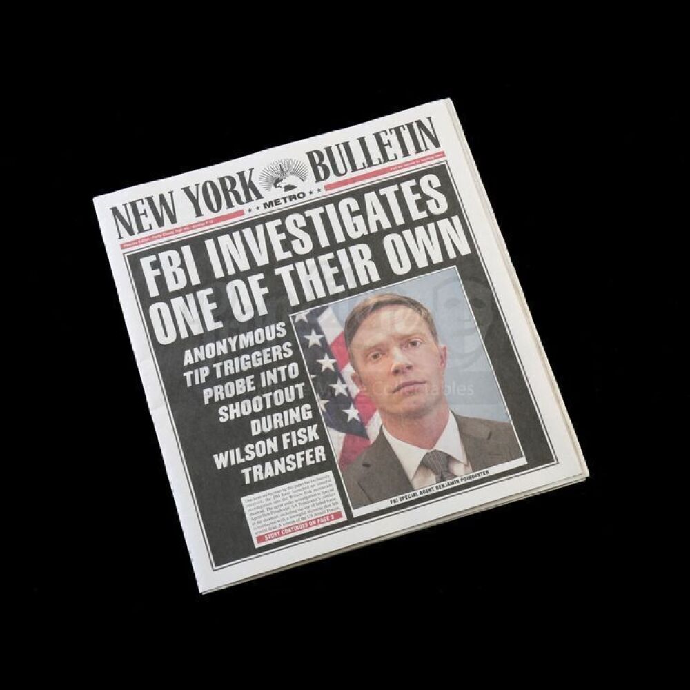Lot # 347: 'FBI Investigates One of Their Own' New York Bulletin Newspaper