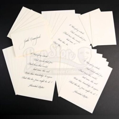 SEASON 3 EPISODE 4: "APERITIVO"<br>Hannibal Lecter's (Mads Mikkelsen) Condolence Letter to Jack Crawford (Laurence Fishburne)