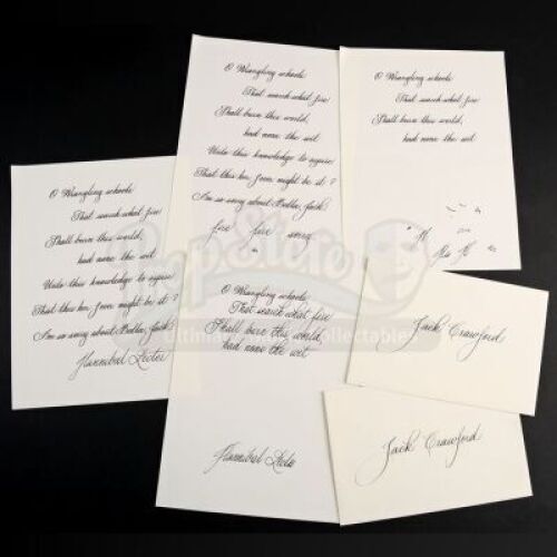 SEASON 3 EPISODE 4: "APERITIVO"<br>Hannibal Lecter's (Mads Mikkelsen) Condolence Letter to Jack Crawford (Laurence Fishburne)