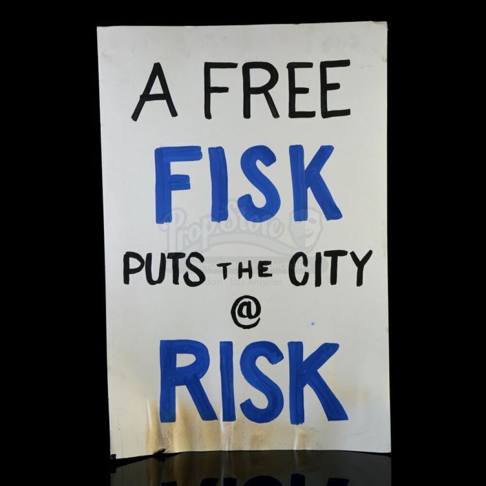 Lot # 408: 'City at Risk' Fisk Release Protest Signs