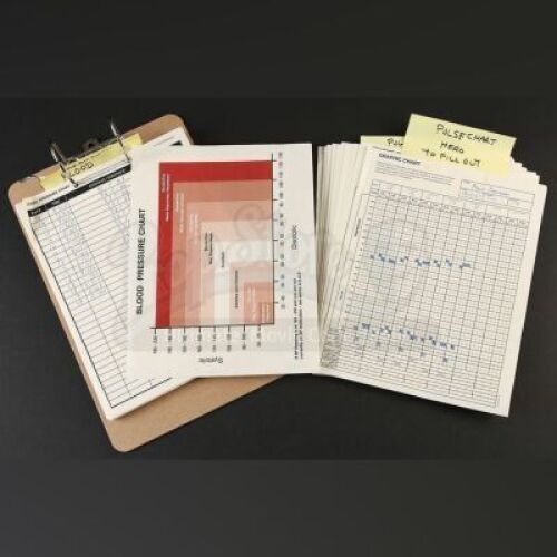 SEASON 3 EPISODE 4: "APERITIVO"<br>Bella Crawford (Gina Torres) Medical Charts and Clipboard