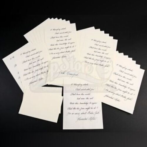 SEASON 3 EPISODE 4: "APERITIVO"<br>Hannibal Lecter's (Mads Mikkelsen) Condolence Letter to Jack Crawford (Laurence Fishburne)