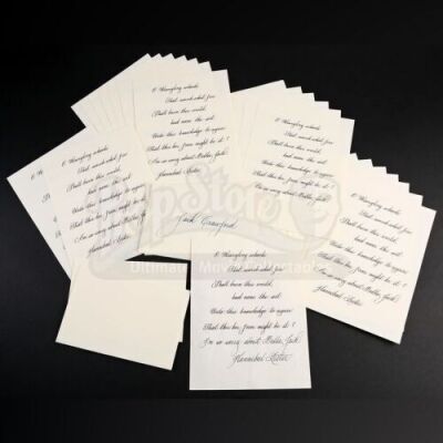 SEASON 3 EPISODE 4: "APERITIVO"<br>Hannibal Lecter's (Mads Mikkelsen) Condolence Letter to Jack Crawford (Laurence Fishburne)