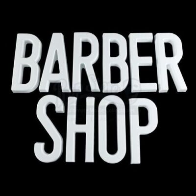 Lot # 469: Pop's 'BARBER SHOP' Block Letters