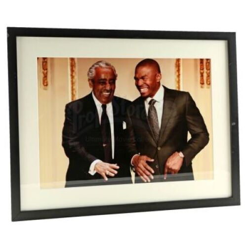 Lot # 607: Raymond 'Piranha' Jones' Framed Charles Rangel Photograph