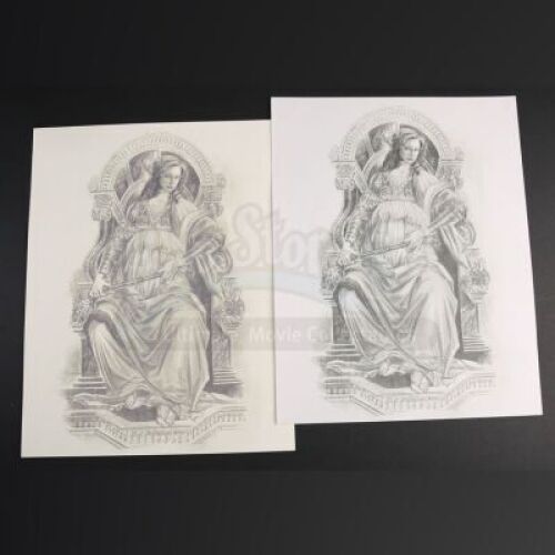 SEASON 3 EPISODE 8: "THE GREAT RED DRAGON"<br>Hannibal Lecter's (Mads Mikkelsen) Printed Sketches