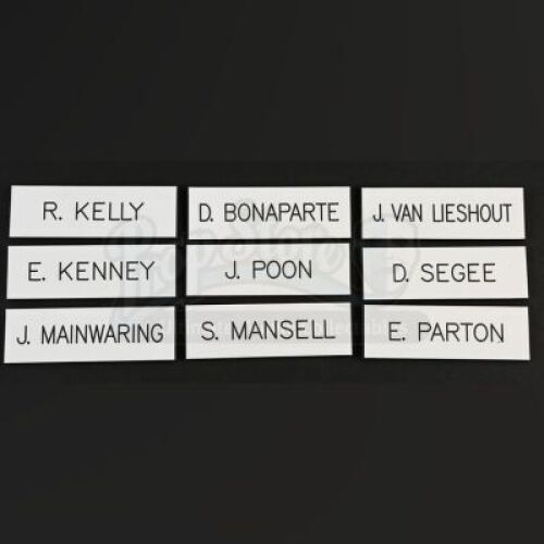 SEASON 3 EPISODE 8: "THE GREAT RED DRAGON"<br>Set of Nine Magnetic Name Tags