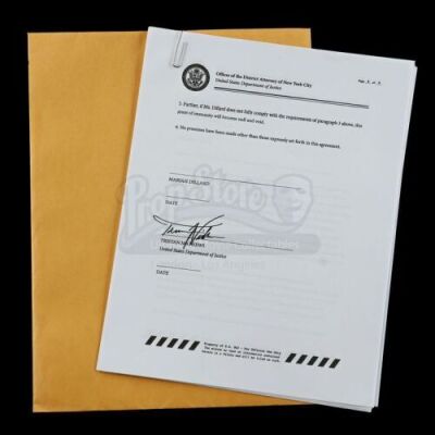 Lot # 635: Mariah Dillard's Unsigned Immunity Deal