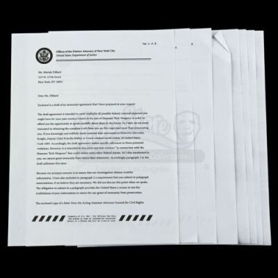 Lot # 642: Mariah Dillard's Signed Immunity Deal