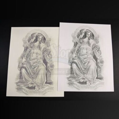 SEASON 3 EPISODE 8: "THE GREAT RED DRAGON"<br>Hannibal Lecter's (Mads Mikkelsen) Printed Sketches
