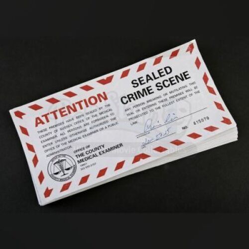 SEASON 3 EPISODE 8: "THE GREAT RED DRAGON"<br> Sealed Toothfairy Murder Crime Scene Stickers