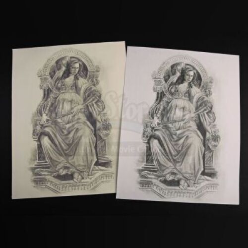 SEASON 3 EPISODE 8: "THE GREAT RED DRAGON"<br>Hannibal Lecter's (Mads Mikkelsen) Printed Sketches