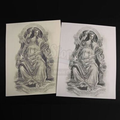 SEASON 3 EPISODE 8: "THE GREAT RED DRAGON"<br>Hannibal Lecter's (Mads Mikkelsen) Printed Sketches