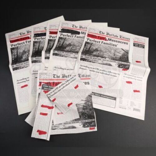 SEASON 3 EPISODE 8: "THE GREAT RED DRAGON"<br>Francis Dolarhyde's (Richard Armitage) Tooth Fairy Scrapbook Newspaper Clippings
