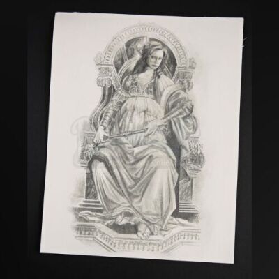 SEASON 3 EPISODE 8: "THE GREAT RED DRAGON"<br>Hannibal Lecter's (Mads Mikkelsen) Printed Sketches