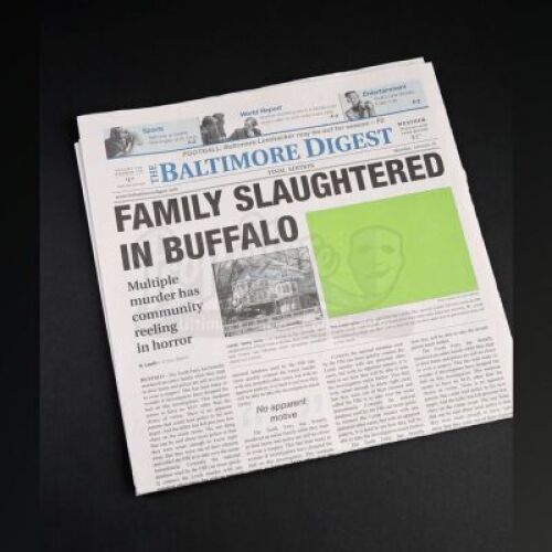 SEASON 3<br>Francis Dolarhyde's (Richard Armitag) Baltimore Digest Newspaper