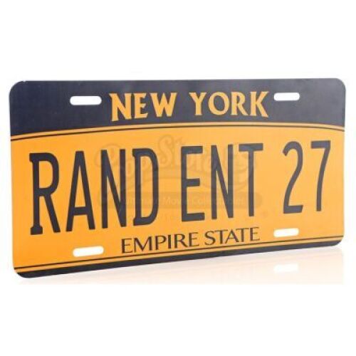 Lot # 792: RAND ENT 27 New York License Plate
