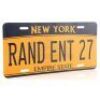 Lot # 792: RAND ENT 27 New York License Plate
