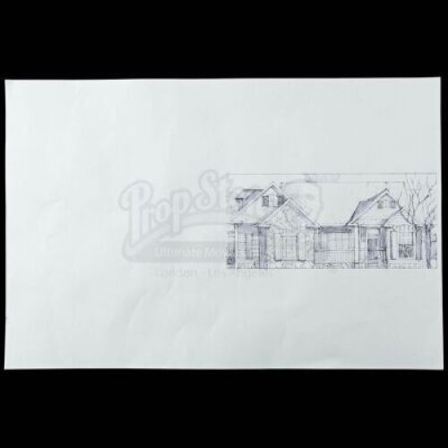 Lot # 822: Mary Walker's House Drawing