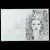 Lot # 838: Mary Walker's Face Drawing