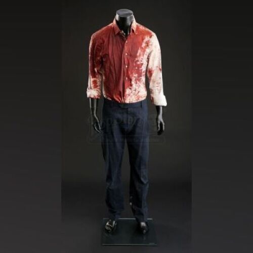 SEASON 3 EPISODE 13: "THE WRATH OF THE LAMB"<br>Will Graham's (Hugh Dancy) Bloody Shirt and Pants