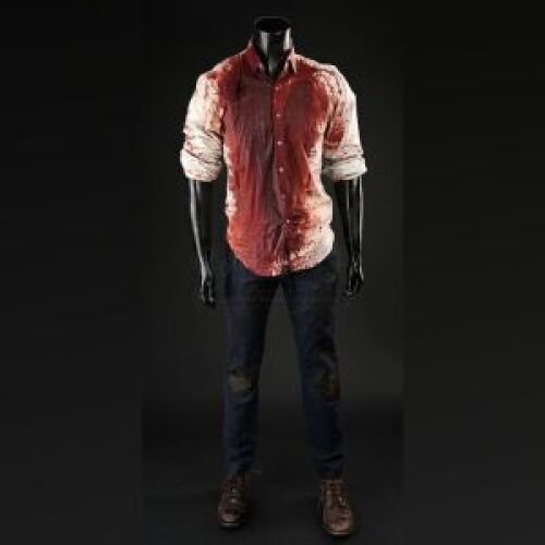 SEASON 3 EPISODE 13: "THE WRATH OF THE LAMB"<br>Will Graham's (Hugh Dancy) Bloody Shirt, Pants, and Boots