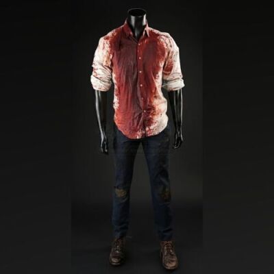 SEASON 3 EPISODE 13: "THE WRATH OF THE LAMB"<br>Will Graham's (Hugh Dancy) Bloody Shirt, Pants, and Boots