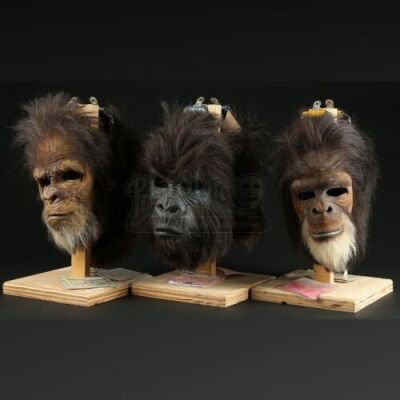 PLANET OF THE APES (2001) - Gorilla and Chimp Face Masks