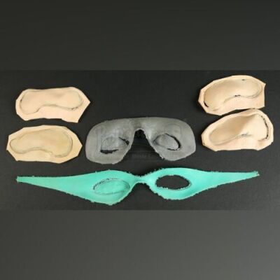 BATMAN FOREVER (1994) - RIddler (Jim Carey) Mask and Brow Covers