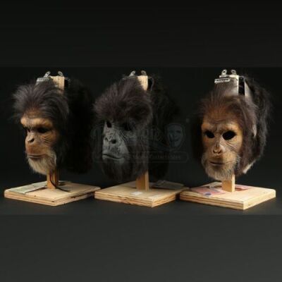 PLANET OF THE APES (2001) - Gorilla and Chimp Face Masks