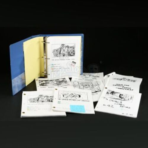 HOW THE GRINCH STOLE CHRISTMAS (2000) - Production Used Storyboards and Script