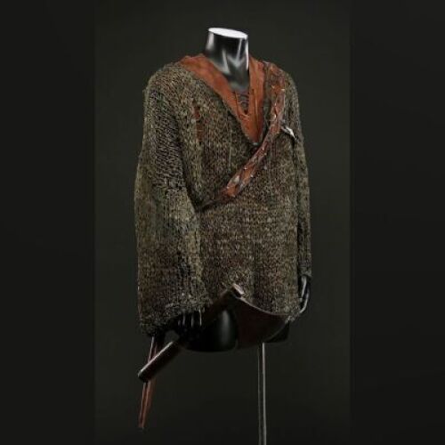 Mr. Bradley's (Kit Harington) Sweater, Hooded Vest, and Weapons